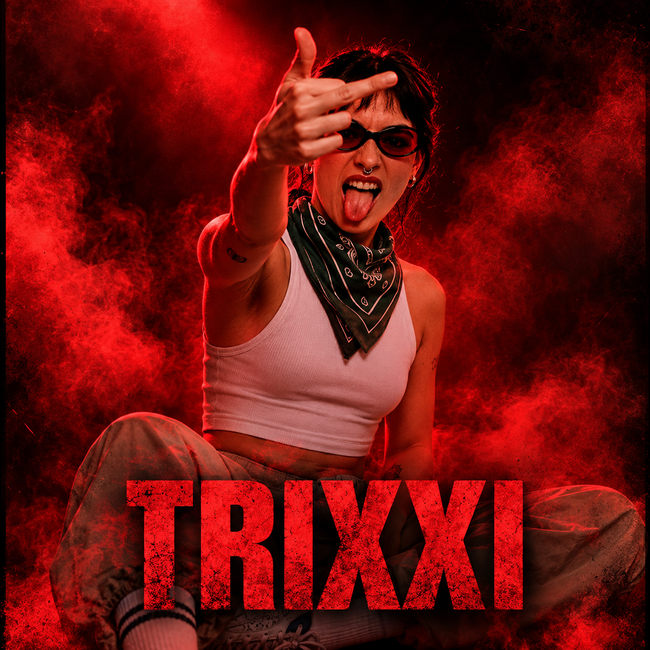 Trixxi, portada oficial de artista invitada en Black Fusion