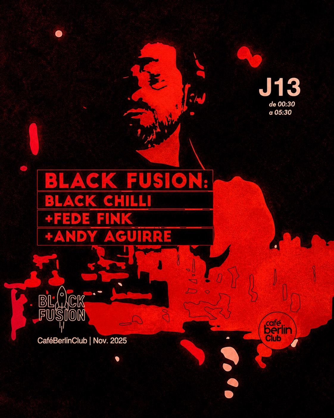 Cartel de Black Fusion, 13 de noviembre de 2025