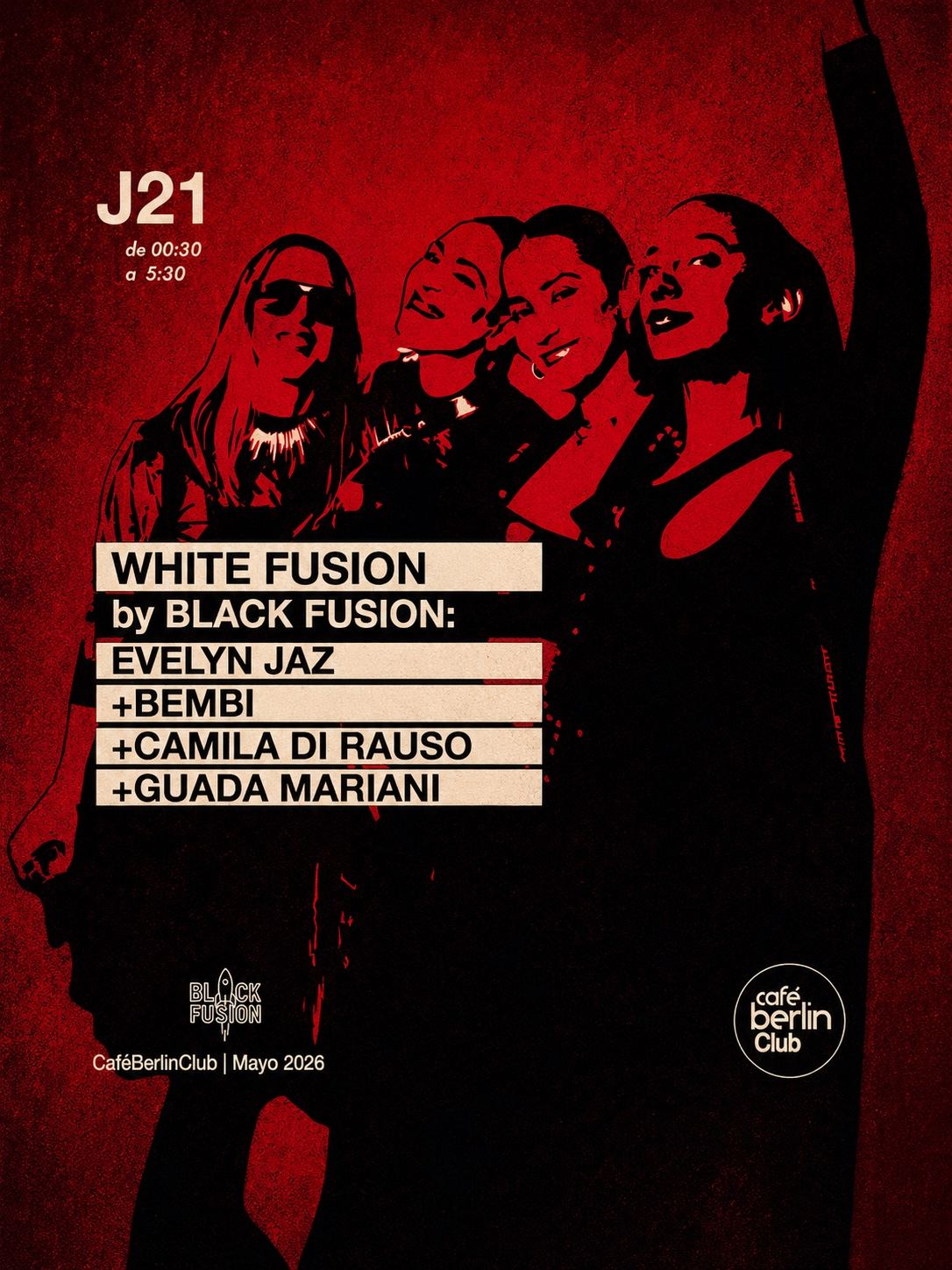 Cartel de Primera White Fusion, 21 de mayo de 2026